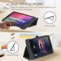 Fintie Folio Case for Samsung Galaxy Tab A 8.0 2019 Without S Pen Model (SM-T290 Wi-Fi, SM-T295 LTE), [Corner Protection] Slim Fit Premium Vegan Leather Stand Cover, Black