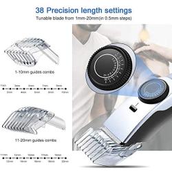 Hair Clippers,Electric Cordless Hair Trimmer,38 Adjustable Length Settings with 2 Detachable Combs Haircut & Beard Grooming Kit,Hair Cutting Tools for Men,Children