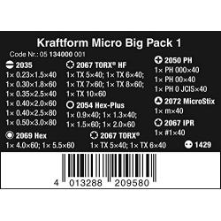 Wera - 5134000001 Kraftform Micro Big Pack 1 Screwdriver Set for Electronic Applications, 25 Pieces