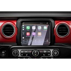 CDEFG for 2018 2019 2020 2021 Wrangler JL/ 2020 2021 Gladiator JT Center Control Touchscreen Navigation Touch Screen Protector, HD Clear Tempered Glass Scratch Resistance (8.4IN Anti Blue-Ray)