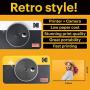 Kodak Mini Shot 2 Retro Portable Wireless Instant Camera & Photo Printer, Compatible with iOS & Android and Bluetooth Devices, Real Photo (2.1x3.4) 4Pass Technology - Yellow