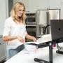 Adjustable Laptop Stand - Use It as a Foldable Standing Desk at The Office, Portable Computer Holder for Writing, Cozy Desk in Bed or on The Sofa - Laptop Table with Cooling Fans - Great as a Gift