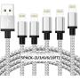 CredDeal Phone Charger, MFi Certified Lighting Cable 5 Pack [3/3/6/6/10FT] Fast Charging Data Sync Nylon Braided USB Cord Compatible iPhone 11/Pro/Xs Max/X/8/7/Plus/6S/6/SE/5S