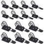 Rustark 50Pcs 2 Sizes Adjustable Self-Adhesive Nylon Cable Straps Cable Ties Cord Clamp for Wire Management, Large and Small