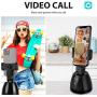 CARRVAS Smart Tracking Holder Auto Face Object 360° Rotation Auto Tracking Holder Smartphone Interactive Content Creation Pod Live Stream Following Vlog for iPhone Android Phones