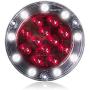 Maxxima M85417R Red 21 LEDs Ultra Thin Round Hybrid Lightning STT/Back-Up LED Light