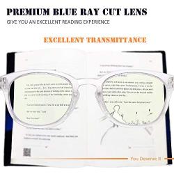 Blue Light Blocking Reading Glasses for Women Men, Fashion Computer Glasses-1.0