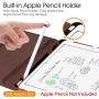 Fintie Rotating Case for New iPad 8th Gen (2020) / 7th Generation (2019) 10.2 Inch - [Built-in Pencil Holder] 360 Degree Rotating Smart Protective Stand Cover with Auto Sleep/Wake, Brown
