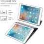 ProCase iPad 9.7 Case (Old Model) 2018 iPad 6th Generation / 2017 iPad 5th Generation Case - Ultra Slim Lightweight Stand Case with Translucent Frosted Back Smart Cover for iPad 9.7 Inch –Black