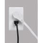 Uninex EC1606AUL Flat Angle Plug Extension Cord with 3-Outlet, 3-Prong, 6-Foot, 1-Pack