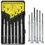 6PCS Mini Screwdriver Set with Case, Precision Screwdriver Kit with 6 Different Size Flathead and Phillips Screwdrivers, Perfect mini Screwdriver Bits for Jewelry, Watch, Eyeglass Repair.