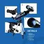 ESSLNB Telescope for Kids 70mm Refractor Telescope with Smartphone Adapter 51.6in Tripod Astronomical Telescopes for Astronomy Beginners Adults 3X Barlow Moon Filter Fully Coated Lens