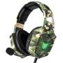 RUNMUS Gaming Headset for PS4, Xbox One, PC Headset w/Surround Sound, Noise Canceling Over Ear Headphones with Mic & LED Light, Compatible with PS5, PS4, Xbox One, Switch, PC, PS3, Mac, Laptop, Green