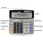Calculator,12-Digit Desktop Basic Calculator, Solar Battery Dual Power with Large LCD Display and Large Buttons Office Calculator by Ebristar (JP01251A)
