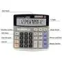 Calculator,12-Digit Desktop Basic Calculator, Solar Battery Dual Power with Large LCD Display and Large Buttons Office Calculator by Ebristar (JP01251A)