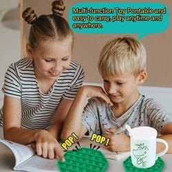Push Pop Bubble Sensory Toy - Autism Special Needs Stress Reliever Silicone Stress Reliever Toy，Squeeze Sensory Toy for Kids (Green, Octagon)