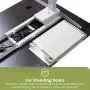 Uprite Ergo Under Desk Pen & Pencil Drawer for Height Adjustable Desks (Black)