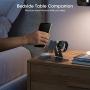 OMOTON Adjustable Apple Watch Stand, Triunity Charging Dock For iWatch, AirPod and iPhone 11/XR/XS/6/7/8 Plus/12 Pro Max, Original Apple Watch Magnetic Charging Cable Required, Black