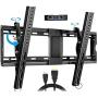 Everstone Adjustable Tilt TV Wall Mount Bracket for Most 32-86 Inch LED,LCD,OLED,Plasma Flat Screen,Curved TVs,Low Profile,Up To VESA 600x400 and 165 