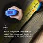 MulWark 16ft Digital Tape Measure, Large LCD Digital Display with Backlight, Feet/Inch/Metric Unit Conversion, Centerline Calculation, Inside/Outside Measurement | Measuring Tape for Construction