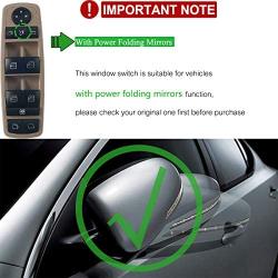 Power Window Switch Front Left Driver Side for Mercedes-Benz W164 W251 R320 R350 R500 GL320 GL350 GL450 GL550 (Cream)
