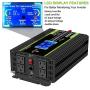Novopal 2000w Pure Sine Wave Power Inverter 12V DC to 110V/120V AC Converter- 4 AC Outlets Car Inverter with 1 USB Port-16.4 Feet Remote Control and LCD Display Dual Cooling Fans Inverter for CPAP RV