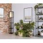 Adesso 3193-01 Titan Tall Shelf Floor Lamp, 72 in, 150W Incandescent/equiv. CFL, Black PVC Veneer on MDF, 1 Floor Lamp