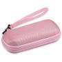 AGPTEK Carrying Case, EVA Hard Case Cover for Digital Voice Recorders, Bose QC20, MP3 Player, Pink