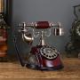 Antique Vintage Style Rotary Phone Resin Imitation Copper Princess French Style Retro Old Fashioned Rotary Dial Home and Office Handset Landline Telephone （US Stock）