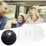 AOUSTHOP Car Taxi Partition Sneeze Guard, Interior Transparent Plexiglass Barrier, Acrylic Partition Isolation Protective Shield, for Driver Passenger, Splash Prevention Board with Hook and Loop Strap