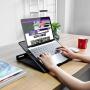 HUANUO Adjustable Laptop Stand Riser for Desk, Fits Up to 15.6 inch Notebook, Mesh Ventilated Laptop Cooling Stand with 8 Tilt Levels
