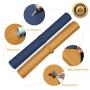 HOMECAS Desk Pad,Office Desk Mat Blotter,31.5'' x 15.7'' Upgraded PU Leather Desk Protector Cover Large Mouse Pad, Waterproof Writing Mat for Office/Home/Computer,Dual Use (Blue & Yellow)
