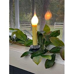 LightLady Studio, Silicone Dipped Candle Light Bulbs, 7 Watts, Pack of 12, Replacement Bulb for Window Candles