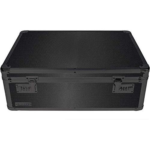 Vaultz Locking Storage Chest/Dorm Storage with Combination Locks, 6.5 x 19 x 13.5 Inches, Black on Black (VZ00458)