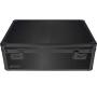 Vaultz Locking Storage Chest/Dorm Storage with Combination Locks, 6.5 x 19 x 13.5 Inches, Black on Black (VZ00458)