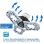Garage Lights Deformable 2 Pack - Three Leaf Garage Light 60W 6000LM 6000K for Garage (No Motion Activated), Silver, Retinabc
