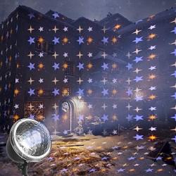 EAMBRITE Christmas Star Rotating Projector Night Light LED Starry Light Projector with Remote Control Best Gift for Baby Children Adults Christmas Festivals Bedroom Living Room Party Decoration