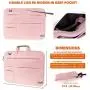 KINGSLONG Laptop Case Sleeve 15 15.6 16 Inch Laptop Bag Lightweight Slim Computer Notebook Ultrabooks Carrying Case Briefcase Cover for Men Women Pink KINGSLONG Laptop Case Sleeve 15 15.6 16 Inch Laptop Bag Lightweight Slim Computer Notebook Ultrabooks Carrying Case Briefcase Cover for Men Women Pink