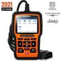 FOXWELL NT510 Elite Bidirectional Scan Tool for Chrysler Dodge Jeep, Full System HVAC 4WD Obd2 Scanner with ABS Auto Bleed Battery Registeration TPMS EPB DPF Service Light Maintenance Functions etc