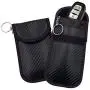 2 Pack Faraday Bag | Car Key Signal Blocking Pouch | Keyless Signal Blocking Key Case | RFID Blocker Bag for Smart Car Key Security| Anti-Hacking Case Blocker (Carbon Fiber Texture)