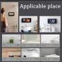 Shower Phone Holder，Wall Mount Phone Holder，Shower Phone，Bathroom Phone Shelf Shower，Bathroom Phone Holder，Punch-Free Touchable Screen Wall Mounted Phone Case (Dark Blue)