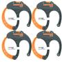 Cable Cuff PRO (4 Pack: 4x Large 3 Inch Diameter) Adjustable, Reusable, Cable Tie Replacements for Extension Cords or Electronics