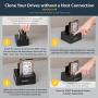 StarTech.com USB 3.1 (10Gbps) Hard Drive Duplicator Dock for 2.5'' & 3.5'' SATA SSD HDD + 4Kn - USB/ USB-C [Thunderbolt 3 Compatible] Cloner (SDOCK2U313R),Black