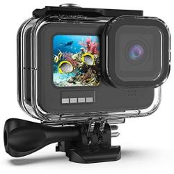 Kupton Waterproof Housing Case Compatible with GoPro HERO9 Black, 60M/196FT Underwater Protective Diving Case Shell with Bracket Mount Accessories Compatible with Hero 9 New Hero 2020