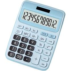 BREIS Calculator,Standard Function Desktop Electronic Calculators 12 Digit Large LCD Display and Big Button for Daily Basic Office (Blue)