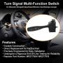 X AUTOHAUX Turn Signal Switch Lighting System Multifunction Combination Switch for Dodge Avenger 1997-2000 Replaces MR277924