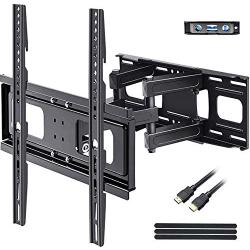 BLUE STONE Full Motion TV Wall Mounts TV Bracket for Most 32-65 Inch Flat Screen TVs, TV Mount with Articulating Dual Arms Tilt Swivel 14'' Extend, Wall Mount TV Bracket VESA 400x400mm TV Monitor Mount