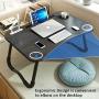 MGsten Laptop Desk, Portable Lap Desk with Beverage Holder, Foldable Computer Desk with USB Ports, Multifunction Ergonomic Standing Lap Table Tray in Couch/Floor/Office/Hospital(Mini Lamp & Fan) MGsten Laptop Desk, Portable Lap Desk with Beverage Holder, Foldable Computer Desk with USB Ports, Multifunction Ergonomic Standing Lap Table Tray in Couch/Floor/Office/Hospital(Mini Lamp & Fan)