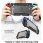 Dockable Case for Nintendo Switch, Mumba [Blade Series] TPU Grip Protective Cover Case Compatible with Nintendo Switch Console and Joy-Con Controller (Black)