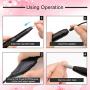 Nail Drill Kit Electric Nail File Portable Nail Drill Machine Professional Manicure Pedicure Set Polishing Shape Tools for Acrylic Gel Nails with Nail Drill Bits,Sanding Bands and Brush(Black)